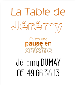 Faites une pause en cuisine Jérémy DUMAY
